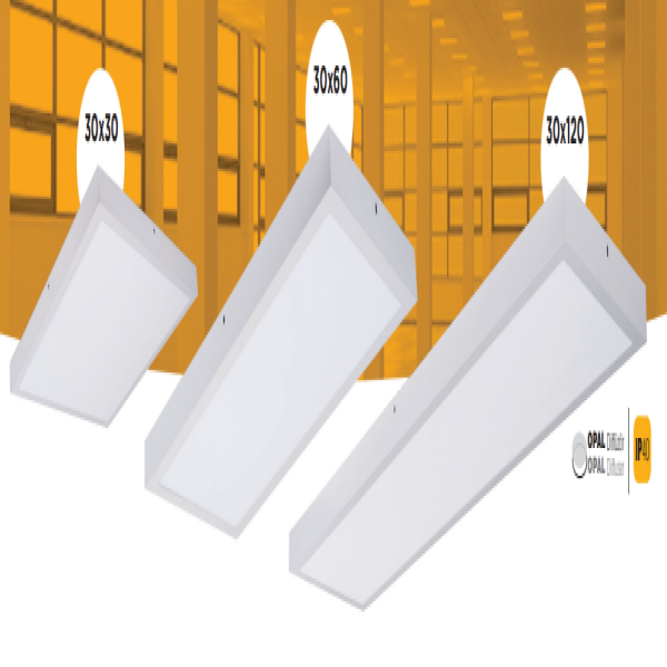 30x30 Sıva Üstü Ofis Armatürü 18W